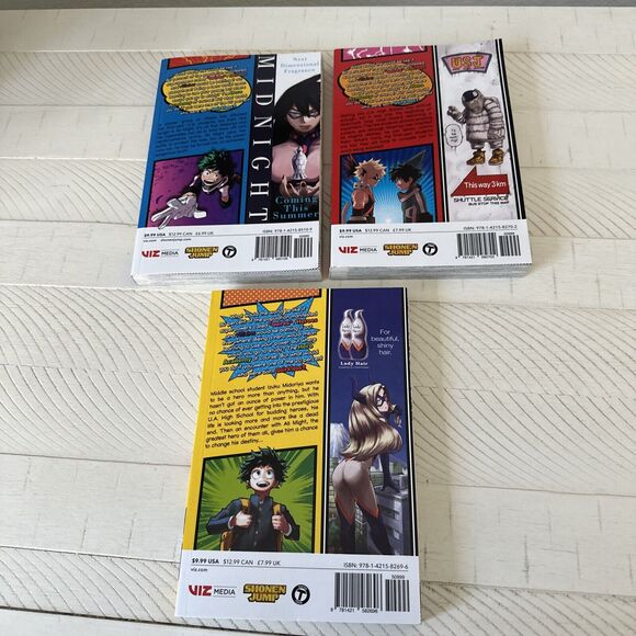 My Hero Academia Kohei Horikoshi Lot of 3 Books 1 2 & 3 Graphic Novel Paperback - Picture 5 of 8
